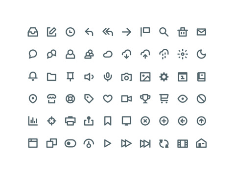 60 Simple icons