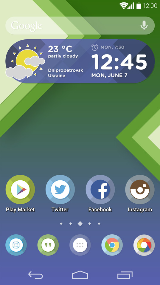 Android launcher theme