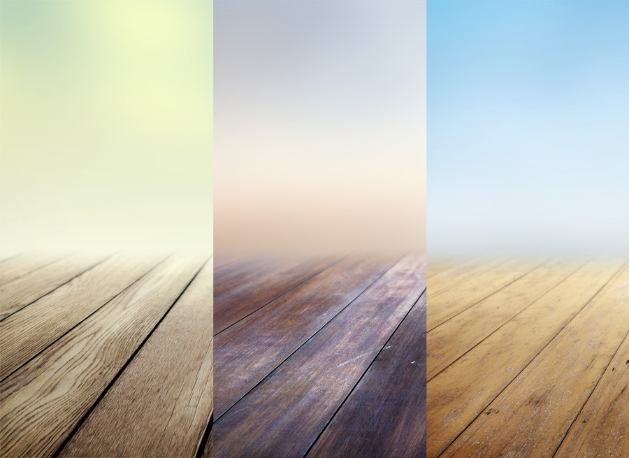 3 Infinite Blurring Wooden Floors