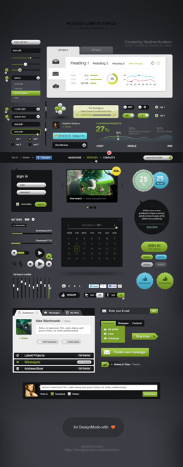 Futurico User Interface Elements Pack