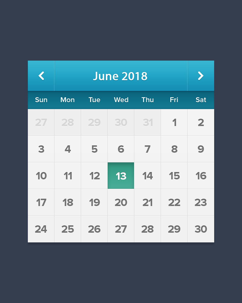 Calendar ui