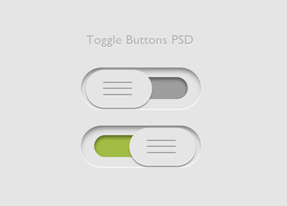 Toggle Button PSD
