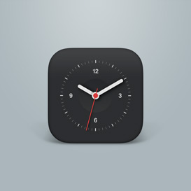 clock icon psd