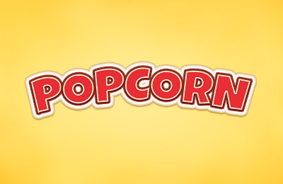 Popcorn Text Effect Psd Style