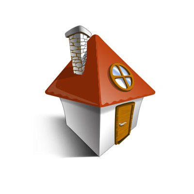 Vector layered house icon