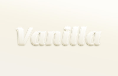 Vanilla Text Effect Psd File