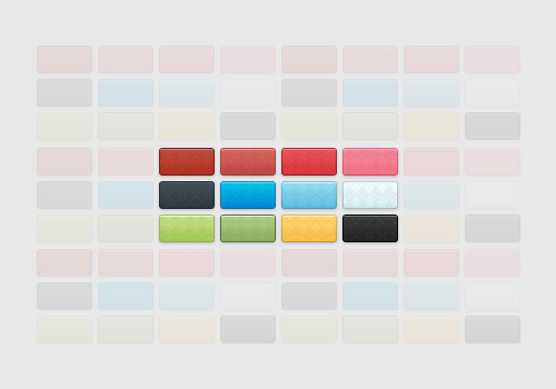 Colorful Modern Buttons Layer Styles