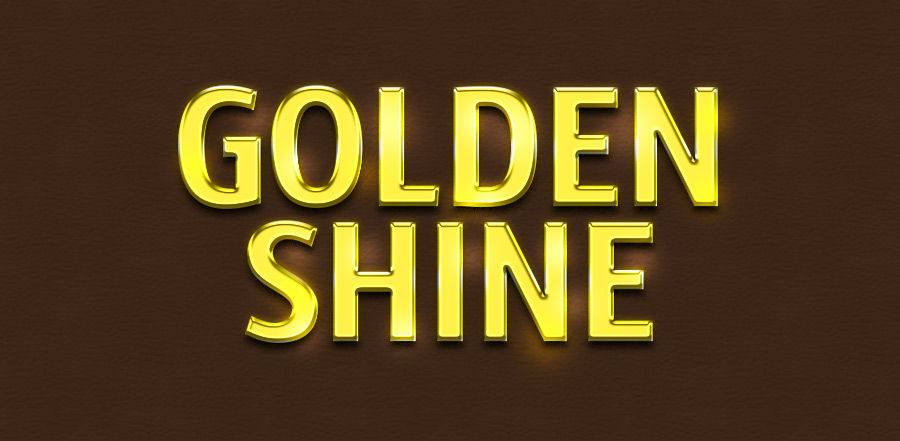 free psd gold shiny text effect