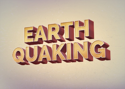 Earth Quaking Text Effect Psd File